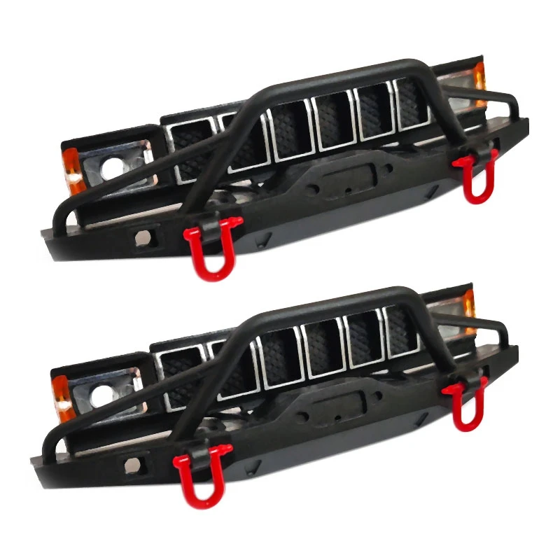 

2X For WPL C14 C24 C24-1 1/16 RC Car Upgrade Parts Front Bumper Front Face Grating Spare Accessories