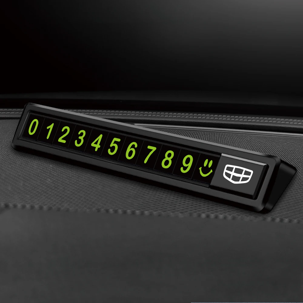 

Для Geely Coolray Atlas Pro Tugella Geometry C Emgrand 2023, gc6 GC9 ec7 x7, временная парковочная карта, номер телефона, табличка