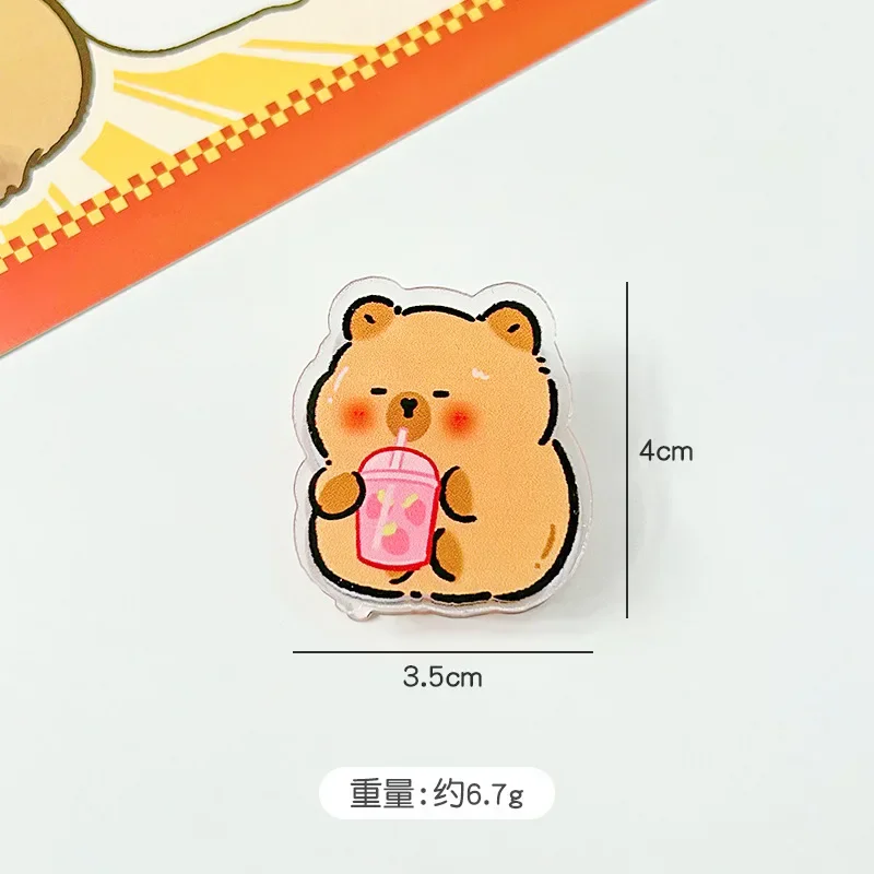 

Акриловый зажим капибара