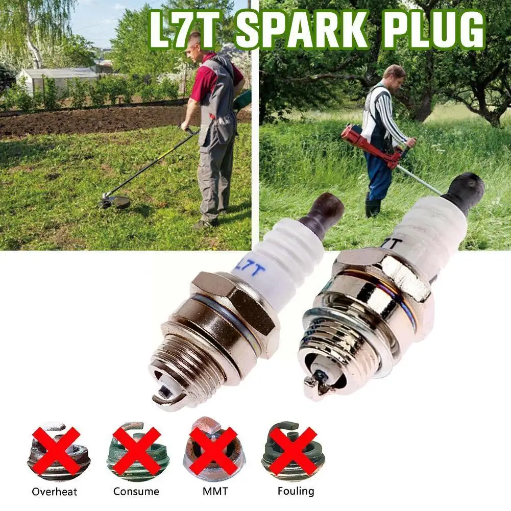 

Трехсторонняя Свеча зажигания L7T, 2 хода для бензопилы и щеточного резака, бензопилы для мотоцикла, бензопилы, запасные части G J3Y8