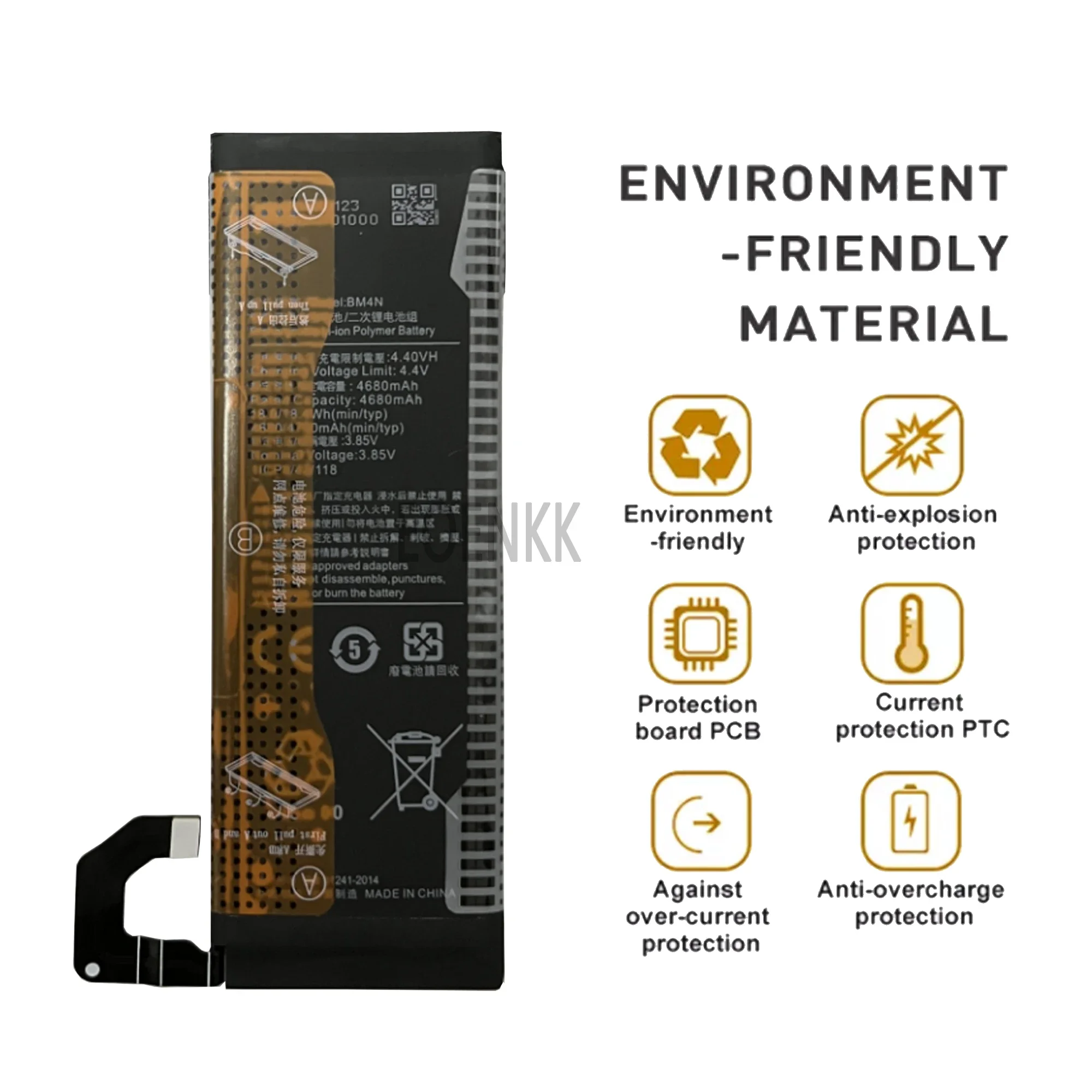 100% Оригинальный запасной аккумулятор для телефона 4780 мАч BM4N Xiaomi Mi 10 5G Mi10 +