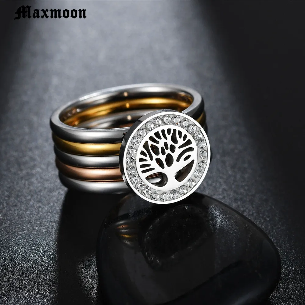 Maxmoon красивое серебряное кольцо Древо жизни полый модный уникальный новый