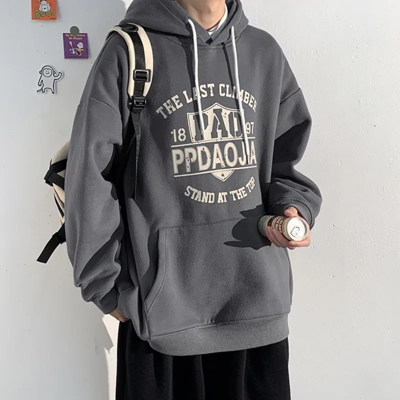 Мужская толстовка с капюшоном и надписью в стиле хип-хоп | одежда