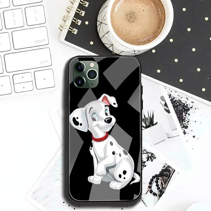 Милый чехол для телефона с мультяшной собакой 101 далматинцев закаленное стекло