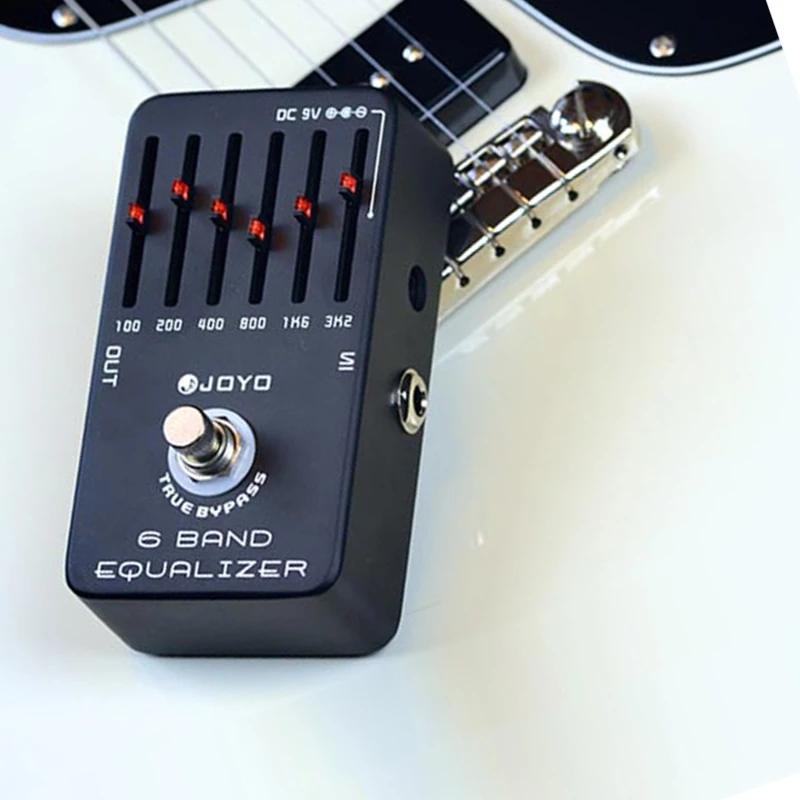 JOYO JF-11 6-полосный EQ графический эквалайзер педаль для гитарных эффектов запасные