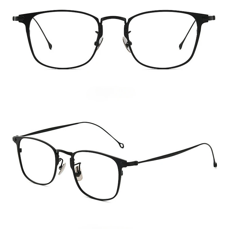 Оправа из чистого титана с аналогичными модными ретро-очками Yu Wenle 8028