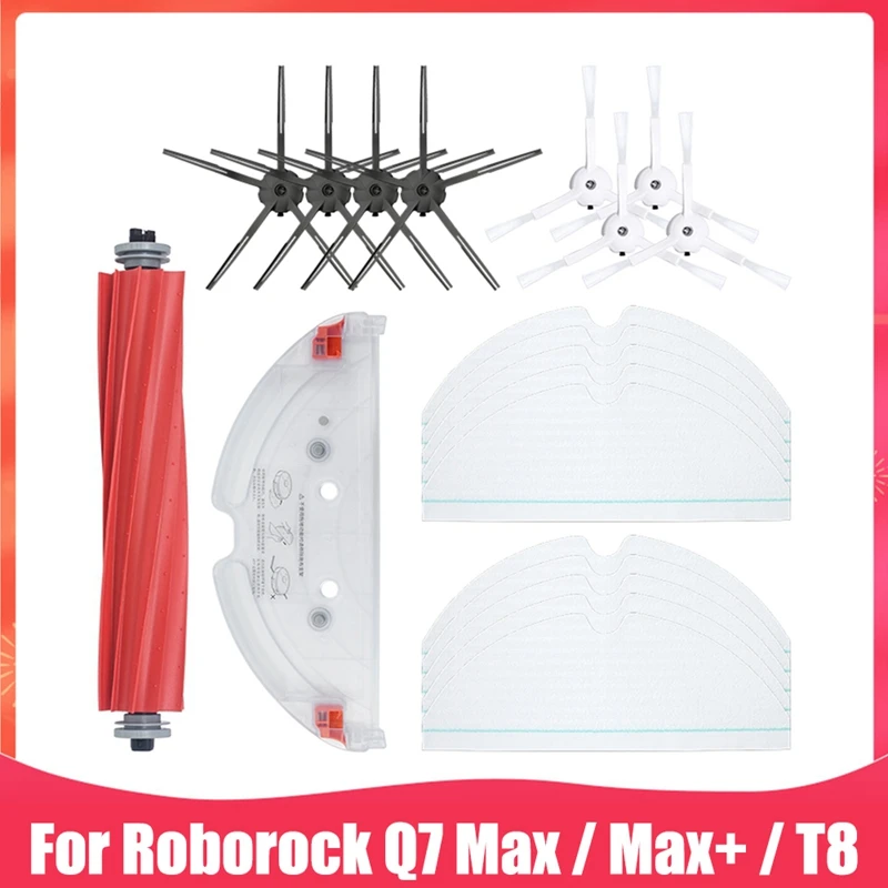 

Main Side Brush Mop Cloth Replacement For Xiaomi Roborock Q7 Max / Max+ / T8 Robot Vacuum Cleaner Spare Parts