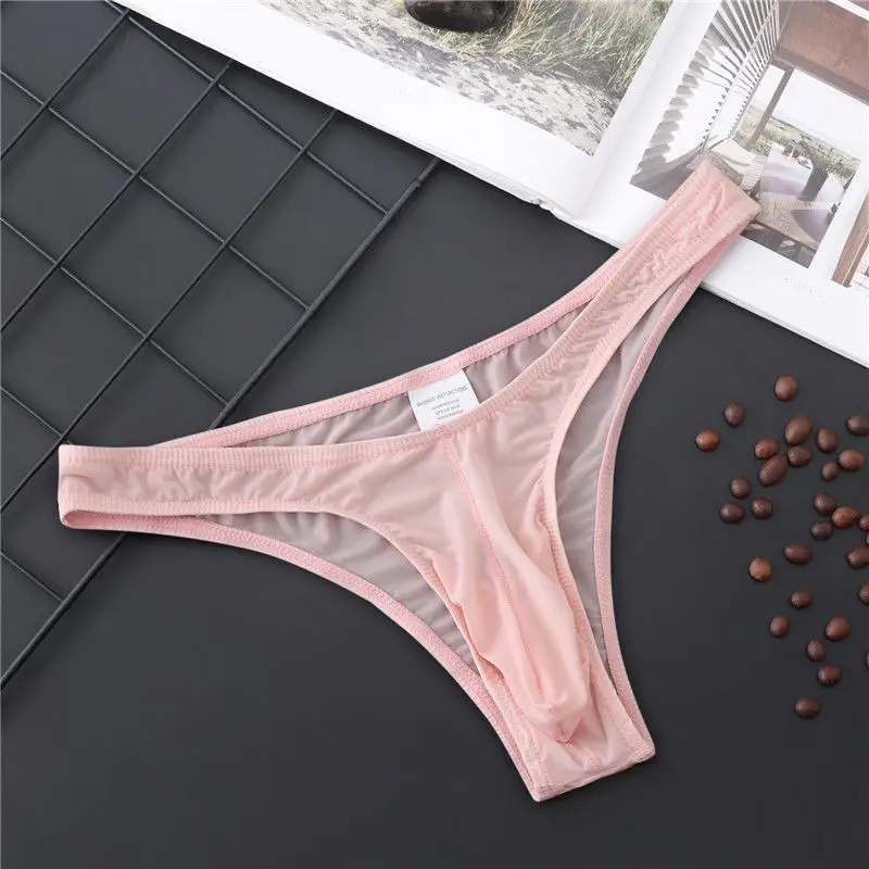 

Underwear Men's T-Back G-String Briefs Sexy Breathable Thong Erotic Lingerie Tangas Underpants Costume Male Micro Bikini Panties