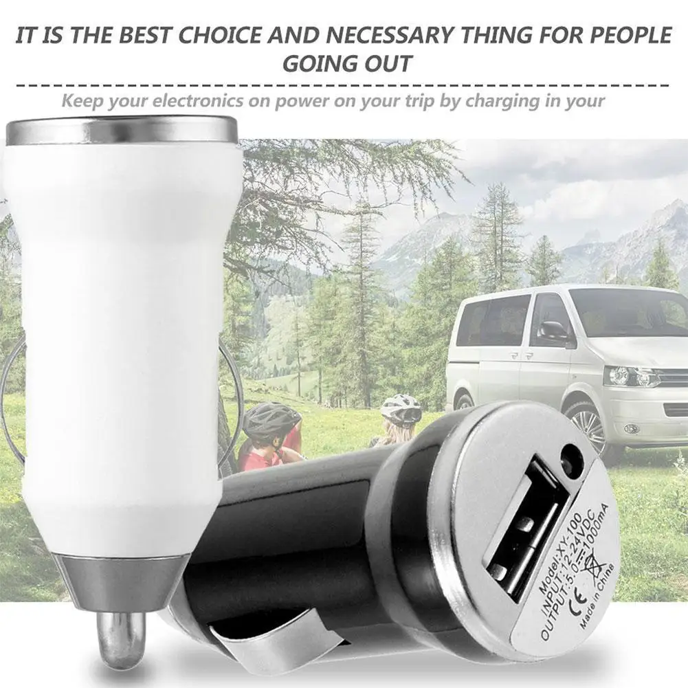 

Usb Car Charger Charging Power Adapter Input 12-24v Output 5.0v 1000ma For For Car Cigarette Lighter N1v3