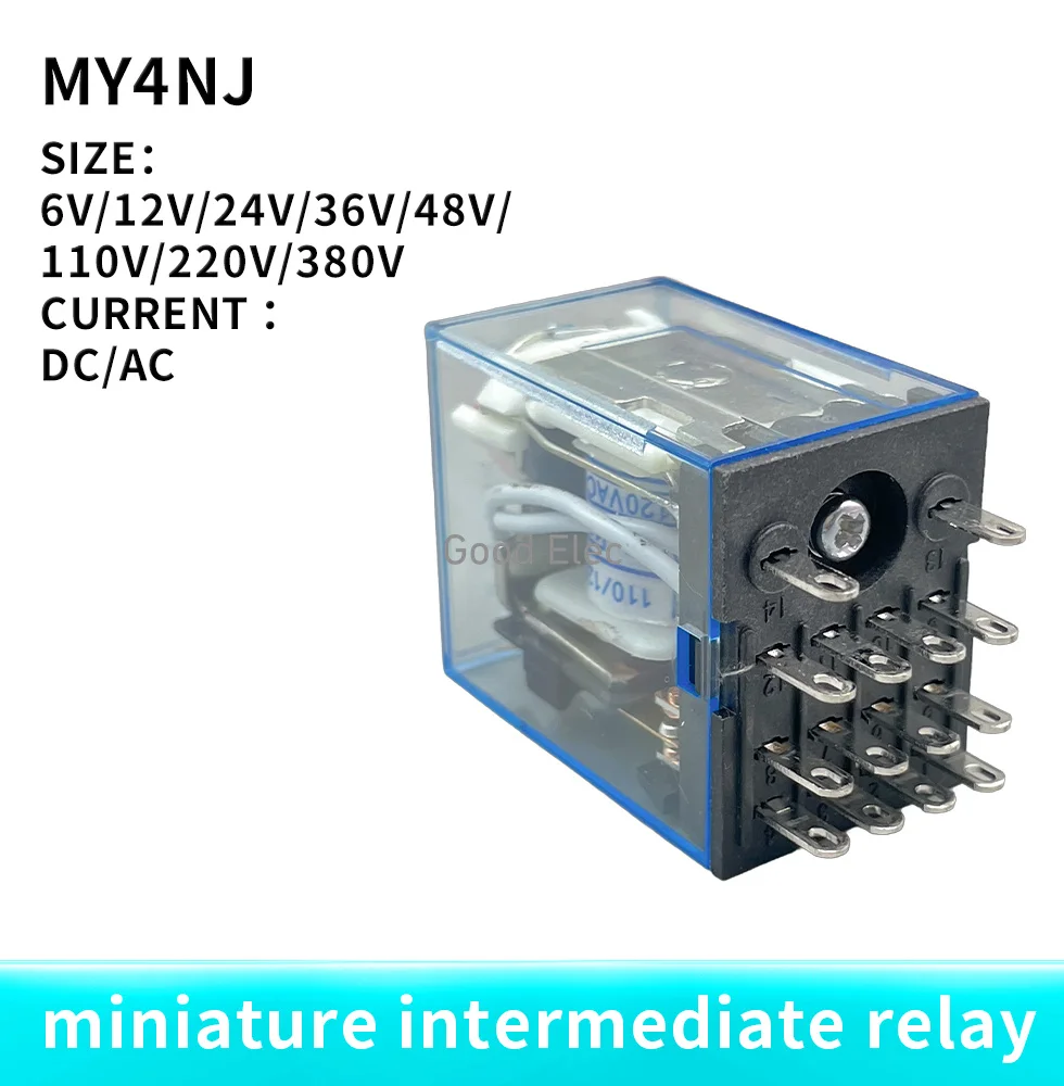 10 шт. 12 В 24 постоянного тока 110 220 переменного реле мощности катушки LY2NJ MY2NJ MY4NJ DPDT