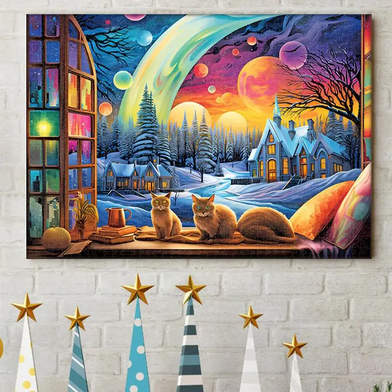 Рождественский адвент-пазл календарь 3 кота 6 дней рождественский обратный