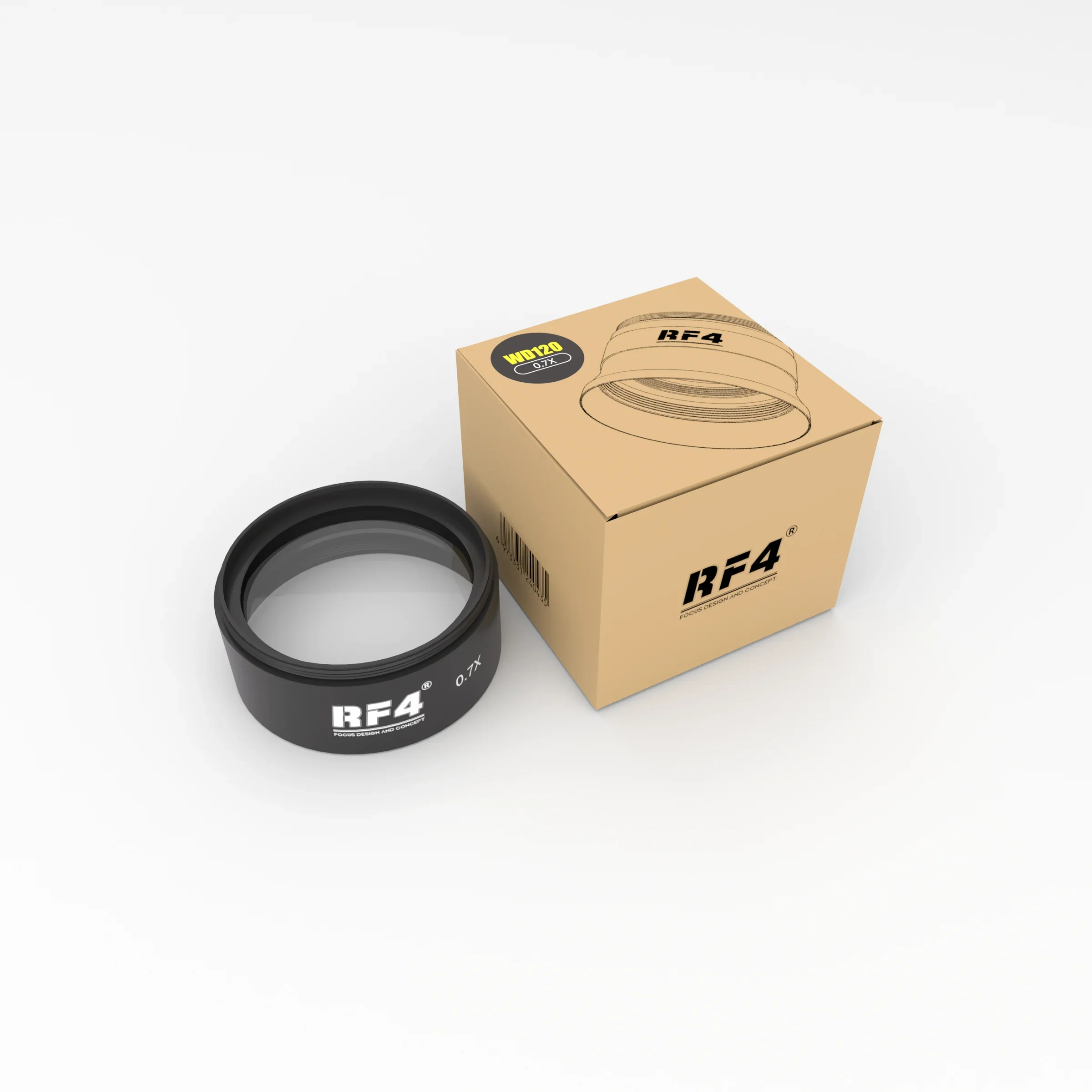 

RF4 WD165 0,48X 0,5X 0,7X линза Барлоу тринокулярный микроскоп вспомогательный объектив маска для глаз для стерео зум микроскоп камера