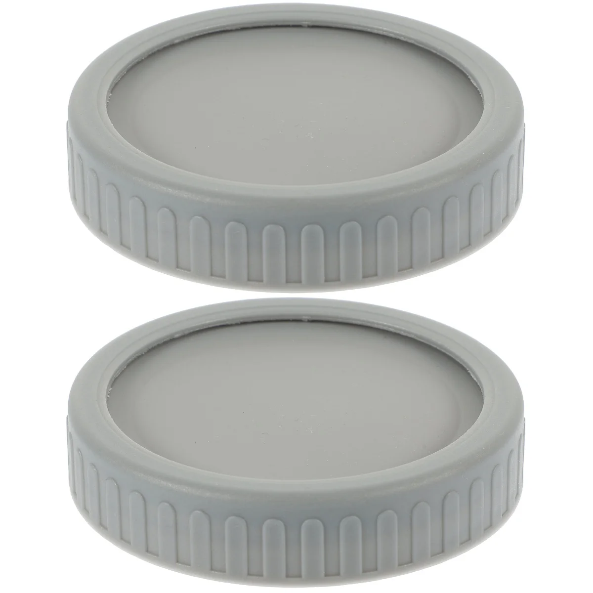 

2 Sets Wide Mouth Canning Lids Silicone Cup Kitchen Bottle Covers Airtight Jars Sealing