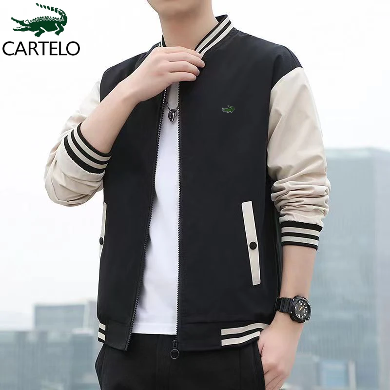 

CARTELO Brand Fashion Clothing Autumn Winter Men Jacket Baseball Collar Casual Top Coat Jackets For Men Motorcycle Jacket
