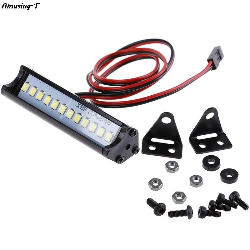 

55MMRC LED Light Bar Leds Lamp 1:10 Rc Car Part For 90046 90048 Scx10 Model