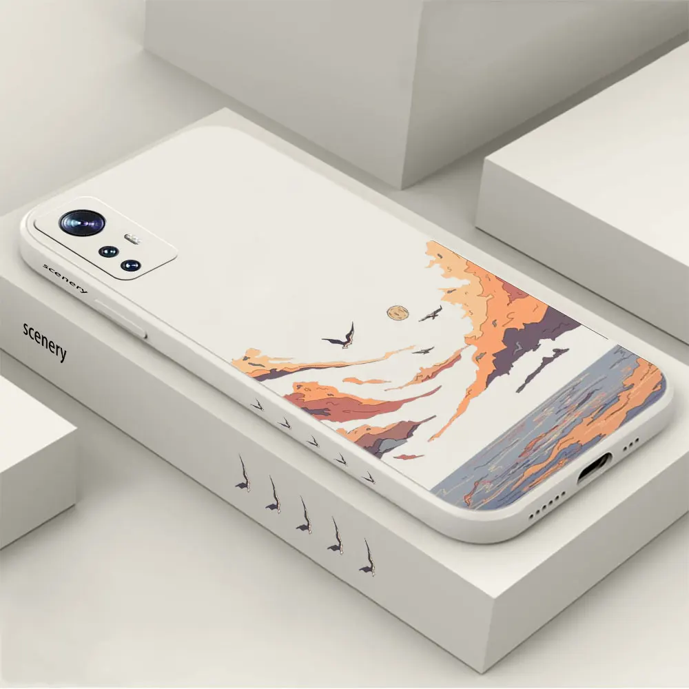 

Comics scenery Phone Case For Xiaomi Mi 13 12 12S 12X 11 11T 10 10S 10I 9 9SE 8 8SE Pro Uitra Lite Cover Funda Cqoue Shell Capa