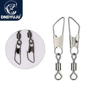 DNDYUJU 50 шт. вращающиеся твердые кольца рыболовный штырь Коннектор с блокировкой защелкивающиеся рыболовные Крючки рыболовные соединитель для приманки для рыбалки Инструменты