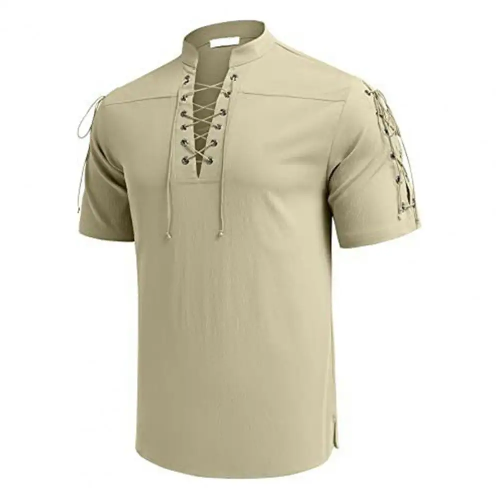 

Футболка мужская средней длины с V-образным вырезом