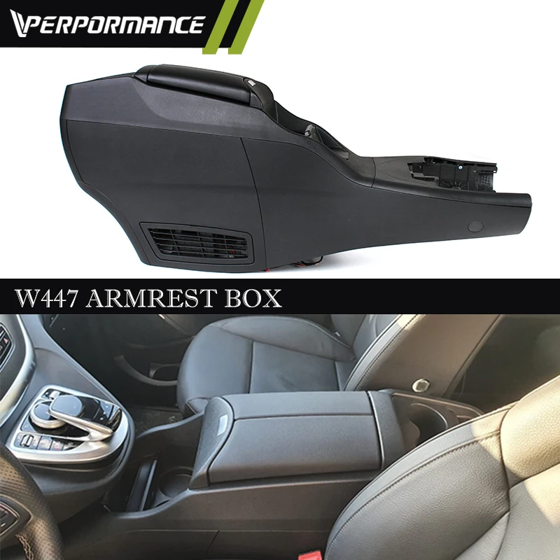 

Car Interior Parts Seat Storage Box For Vito V250 V260 V220D Armrest Black Without Fridge V Class W447 Armrest Box