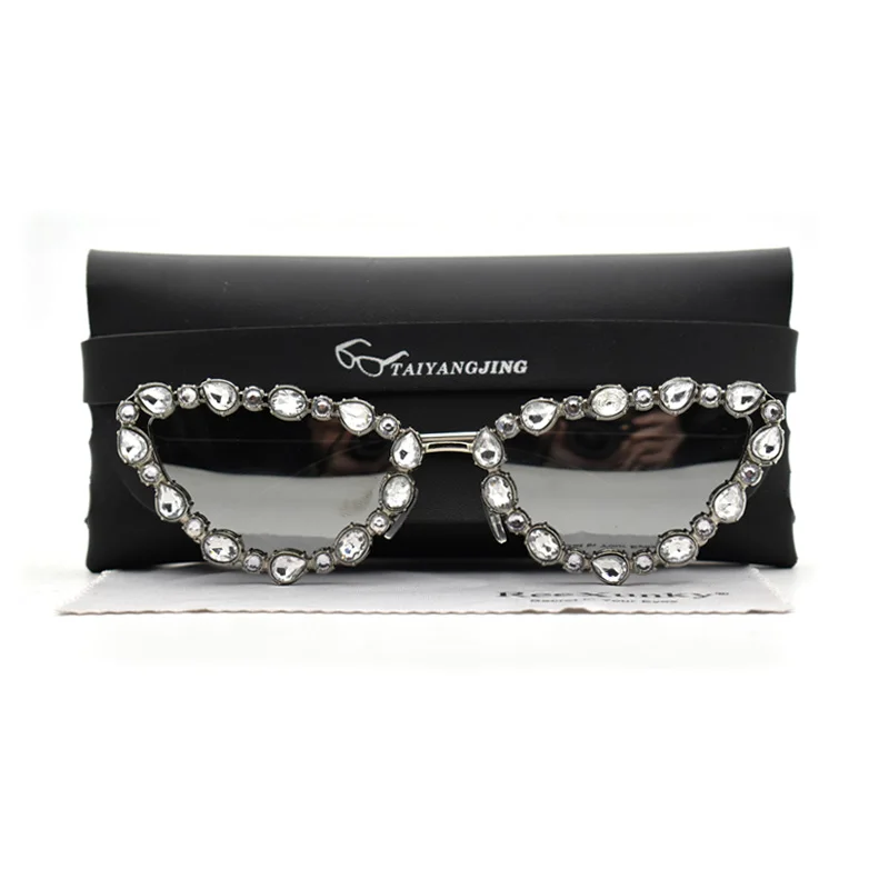 Солнцезащитные очки кошачий глаз для мужчин и женщин роскошные модные винтажные