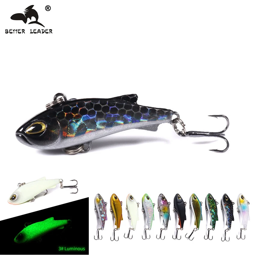 

Better Leader VIB Fishing Lure Luminous Wobblers Slowly Sinking VIB Artificial Baits Ratlin for Fishing Goods