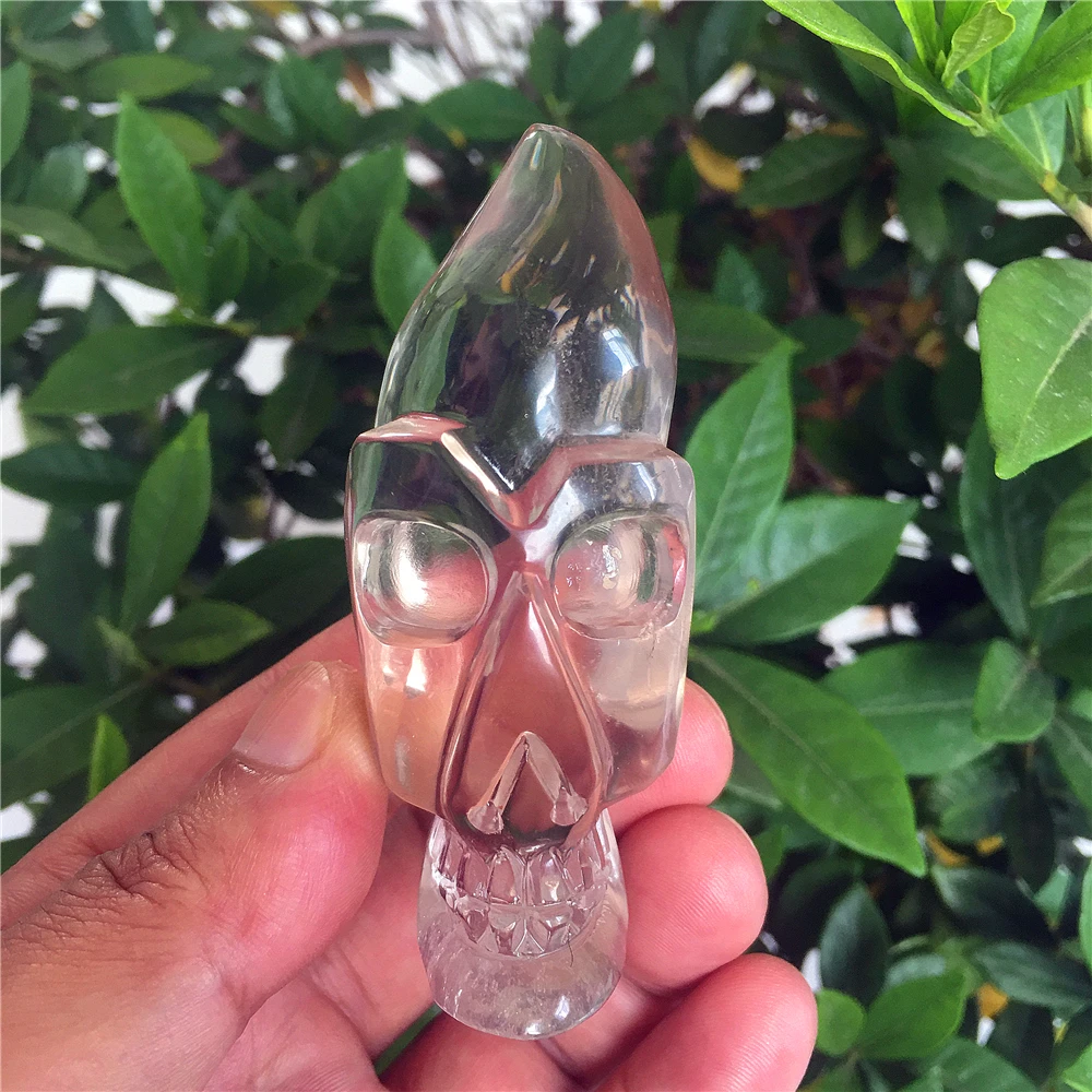 

Skull Natural Quartz Crystal Wicca Halloween Decor Witchcraft Supplies Room Decorations Reiki Healing Meditation Eternal Life
