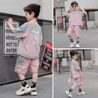 Спортивная одежда для девочек, комплекты, костюм для девочек, блузка + штаны, комплект из 2 предметов, весенняя одежда для девочек и подростков, костюм для 5, 6, 8, 9, 10, 12, 14 лет