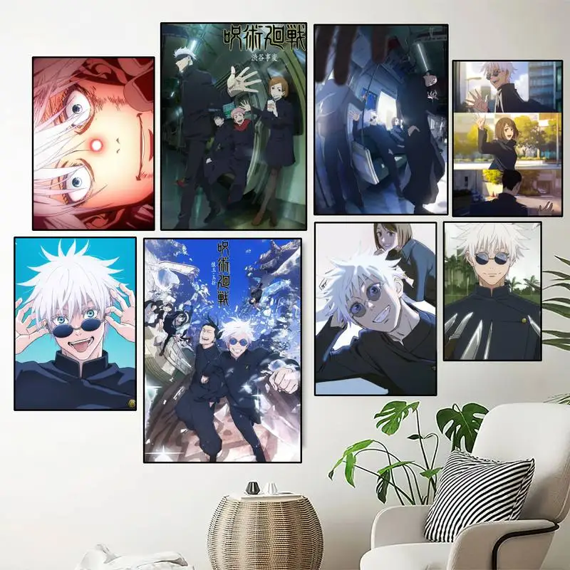 

Anime Jujutsu Kaisen Gojo Satoru POSTER Prints Wall Painting Bedroom Living Room Decoration Home