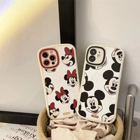 bandai mickey cartoon phone cases for iphone 13 12 11 pro max xr xs max x 78plus 2022 fashion couple soft silicone cover gift