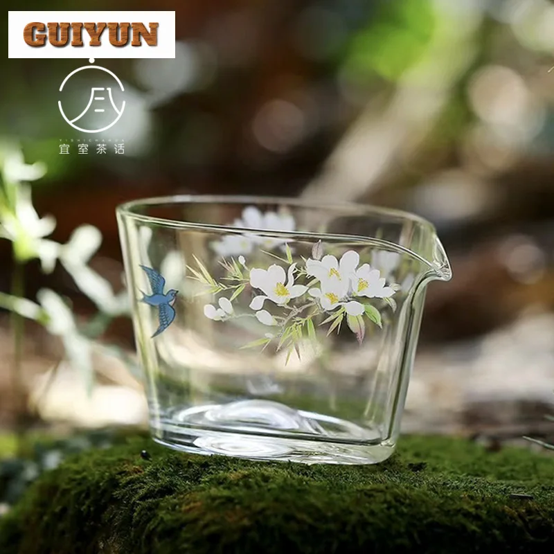 230 мл возвращающаяся на весну стеклянная чашка для чая в виде капли воды