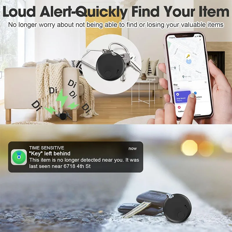 Фото Умный трекер Wesolvet N-Tag Dual System - сертифицирован Apple Find My и Google Find Hub (GFN/FMN) для iPhone, Samsung, Xiaomi, OPPO, ключей №4