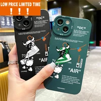 ins sports brand sneaker labels plain leather phone case for iphone 13 pro max 12 11 pro xs max xr x 7 8 plus lens protect cover