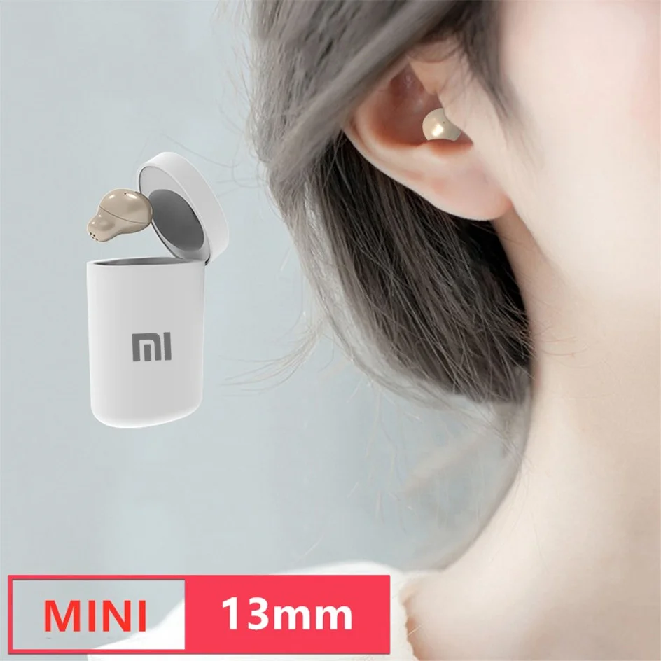 Миниатюрные беспроводные наушники XIAOMI, Bluetooth-наушники с одним ...
