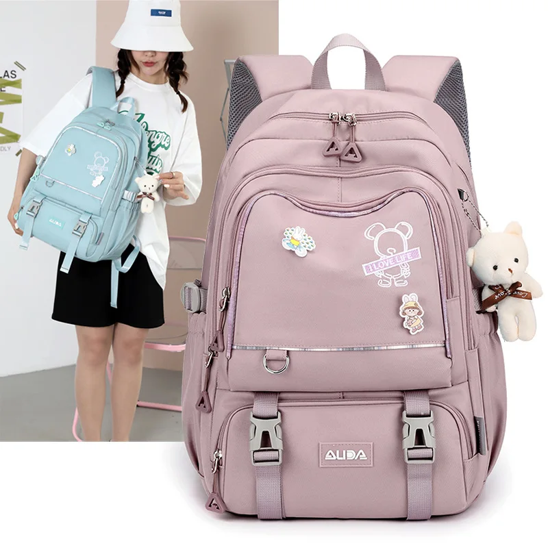 Kawaii Primary school book bag school backpack children school bags For girls large Schoolbag kids Waterproof Travel Rucksack