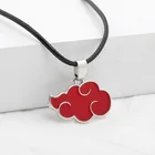 Ожерелье с подвеской в виде красного облака для женщин, аксессуары из японского аниме, Мужская цепочка для косплея, ожерелья из аниме, ювелирные изделия, подарки