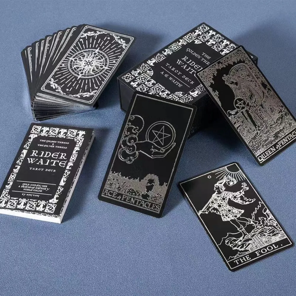 The Golden/Silver Thread Rider Waite Tarot Deck 78 Pcs Cards By A.E. WAITE 12*7cm