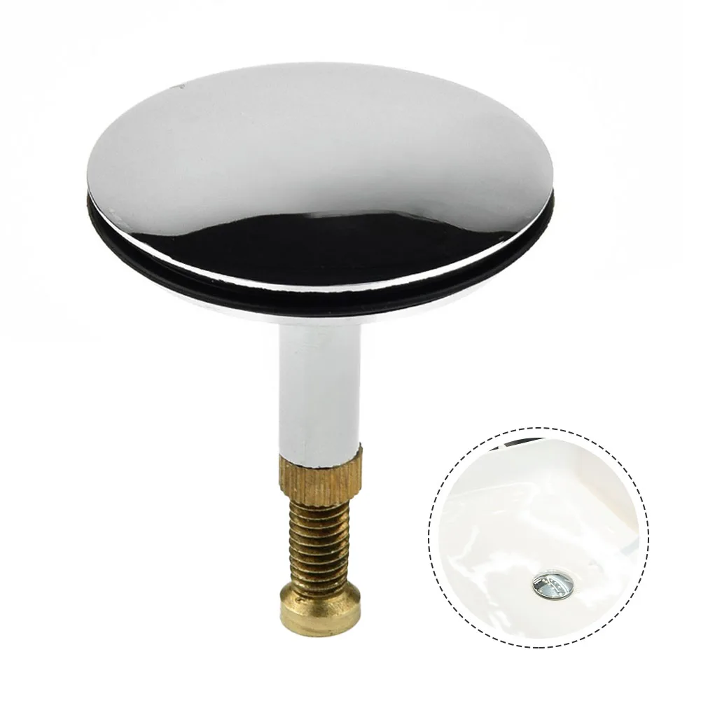

43mm Copper Bathtub Drain Stopper Bathroom Bath Tub Sink Waste Pop-Up Plug Replacement Kitchen Sink Accessories