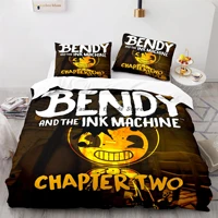 bendy duvet cover digital printing quilt cover 3pcs cute bedding set queen king size comforter cover single double bedclothes