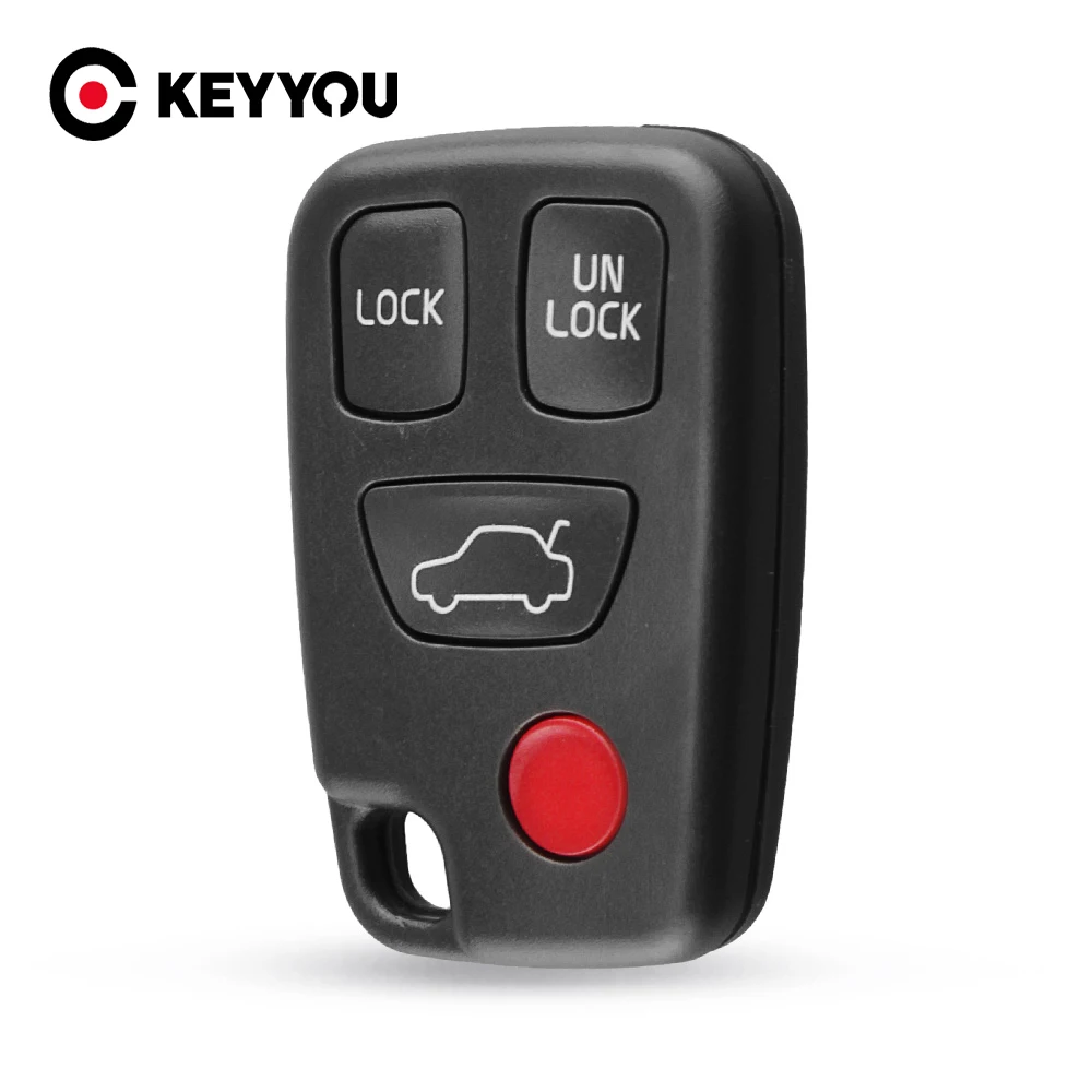 

KEYYOU Replacement Shell Remote Case Key Fob For VOLVO S40 S60 S70 S80 S90 V40 V70 V90 C70 4 Button Free Shipping Free Shipping