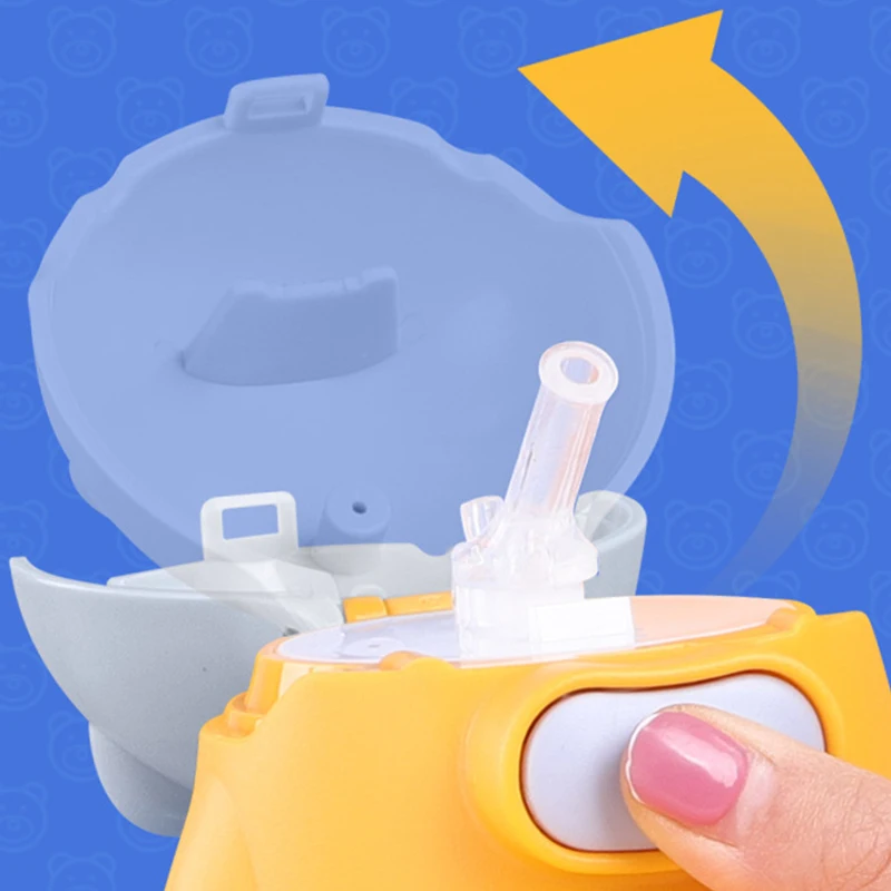 Милая бутылка для воды девочек 650 мл дорожный стакан с соломинкой милая детская