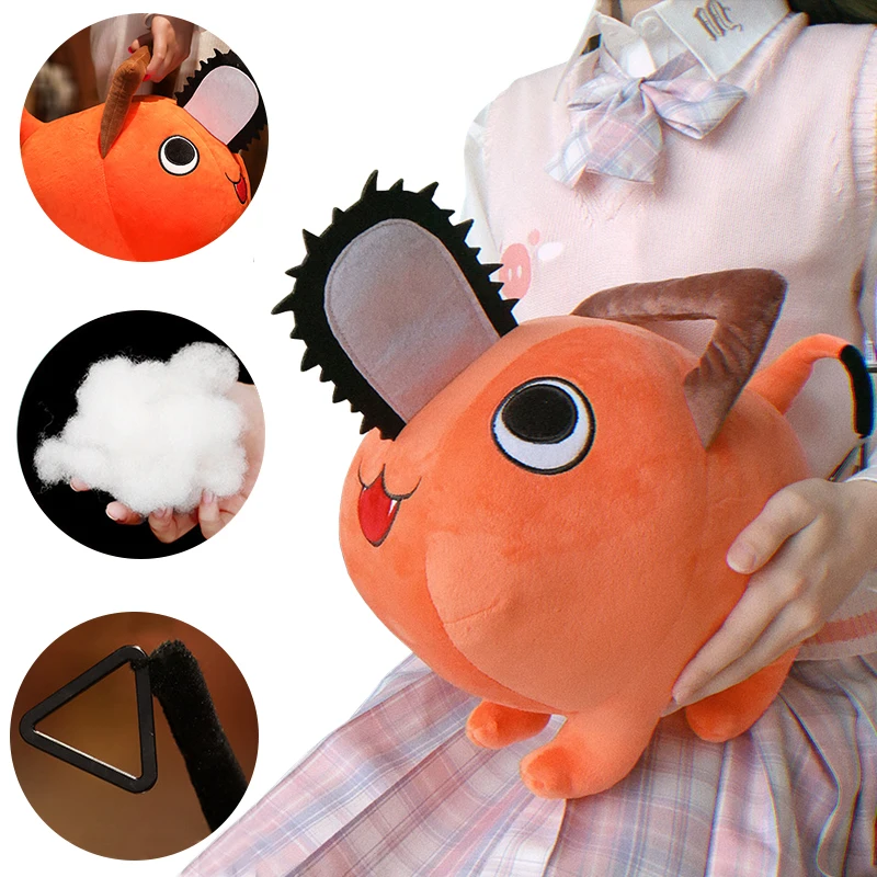 

Pochita Plush Doll Toy Chainsaw Man Pochita Cosplay Cartoon Accessories Pochita Pillow Stuffed Soft Toy for Kids Birthday Gift