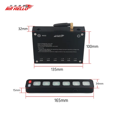 6 панелей управления, беспроводное сенсорное управление, многофункциональное электронное реле RGB, мигающий щелчок для автомобиля 4x4, лодка, 12 В, 24 В