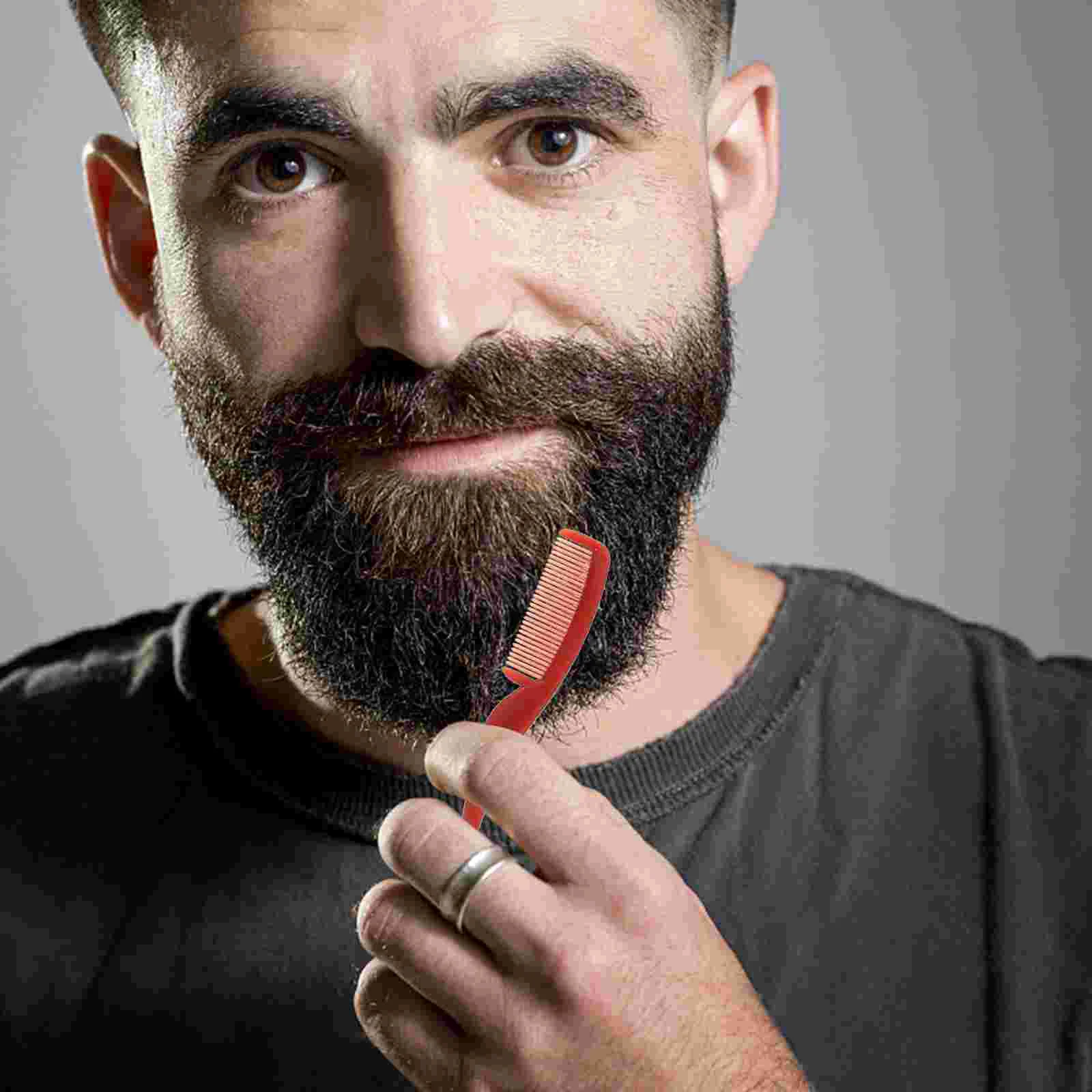 

3PCS Beard Mustache With Comb For Trimming Grooming Cutting Mustache Beards Eyebrows Hair ( )