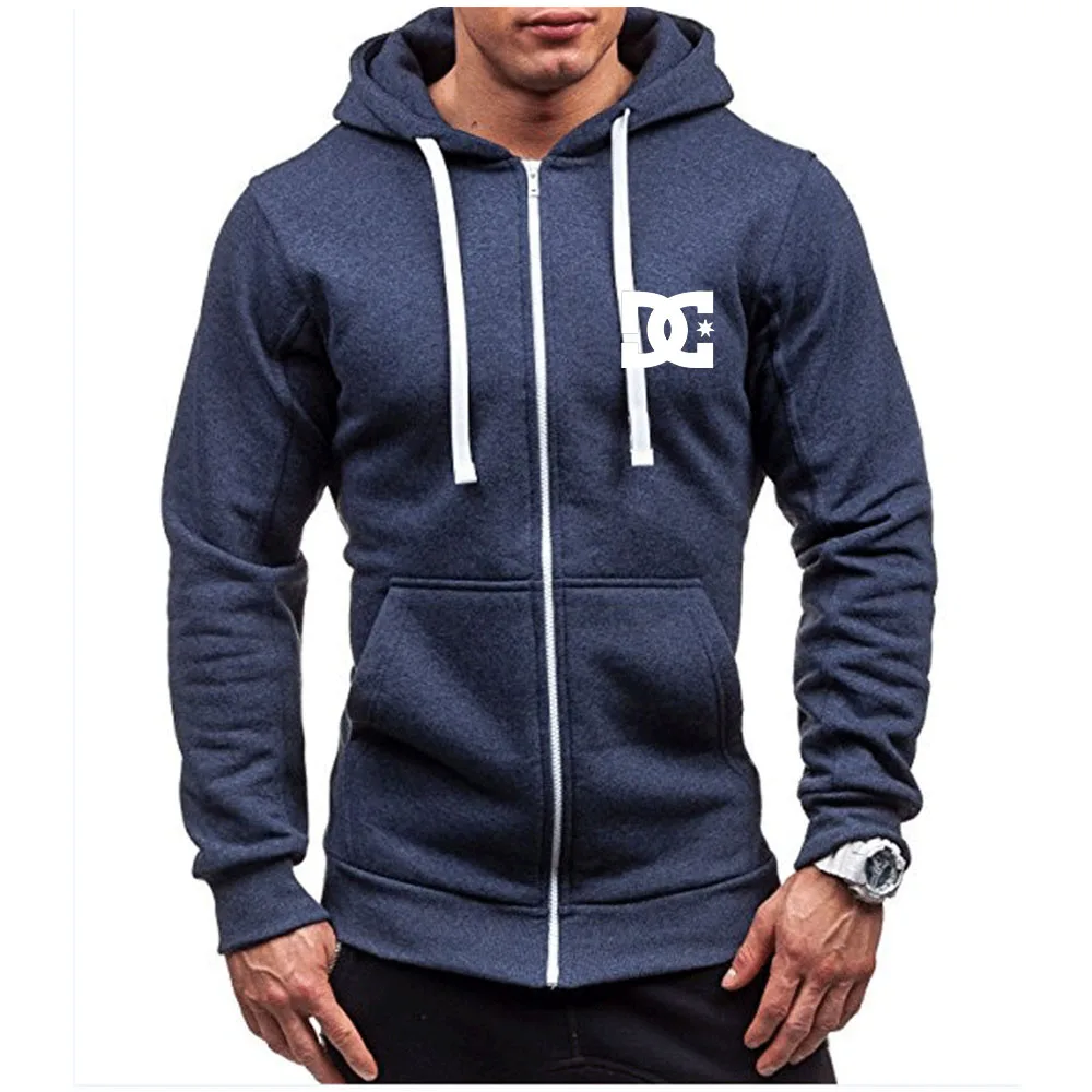 

2022 DC Spring Autumn New Mens Zipper Jacket Must-Have Hoodie Sports Warm Casual Men Sportswear Fashion Hooded Jacket
