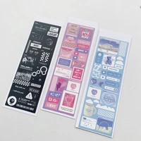 korean ins heart shape english cute stickers star photo creative gooka collage hand account stationery diy decorative sticker