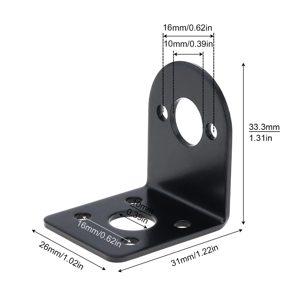 

365/385/390 Кронштейн крепления двигателя постоянного тока 3 серии Универсальный L-образный крепежный монтажный кронштейн для двигателя постоянного тока 370/380/385/390/395