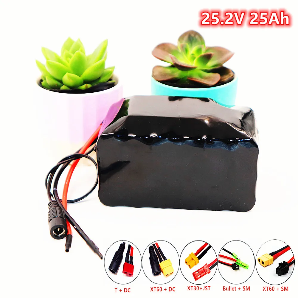 

2022 New 24V 25Ah 6S3P 18650 Battery Lithium Battery pack 25.2v 25000mAh Electric Bicycle Moped /Electric/Li ion Battery Pack