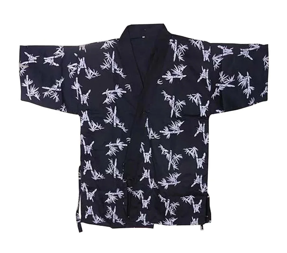 

Kimono Sushi Chef Coat Uniform Japanese Restaurant Workwear for Men Women #18