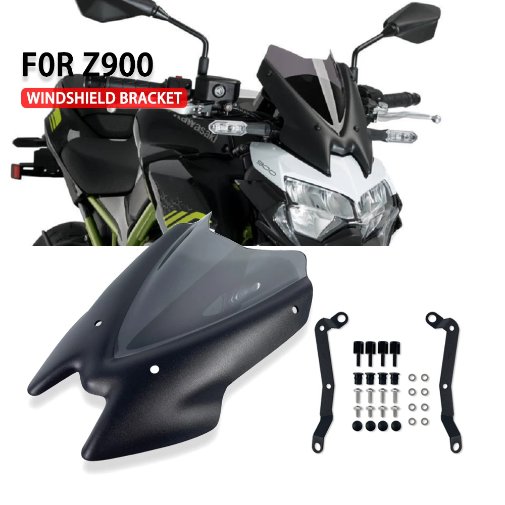 z900 screen Motorcycle Accessories Sports Windscreen Windshield Viser Visor Wind Deflectors For Kawasaki Z 900 2020 2021 2022