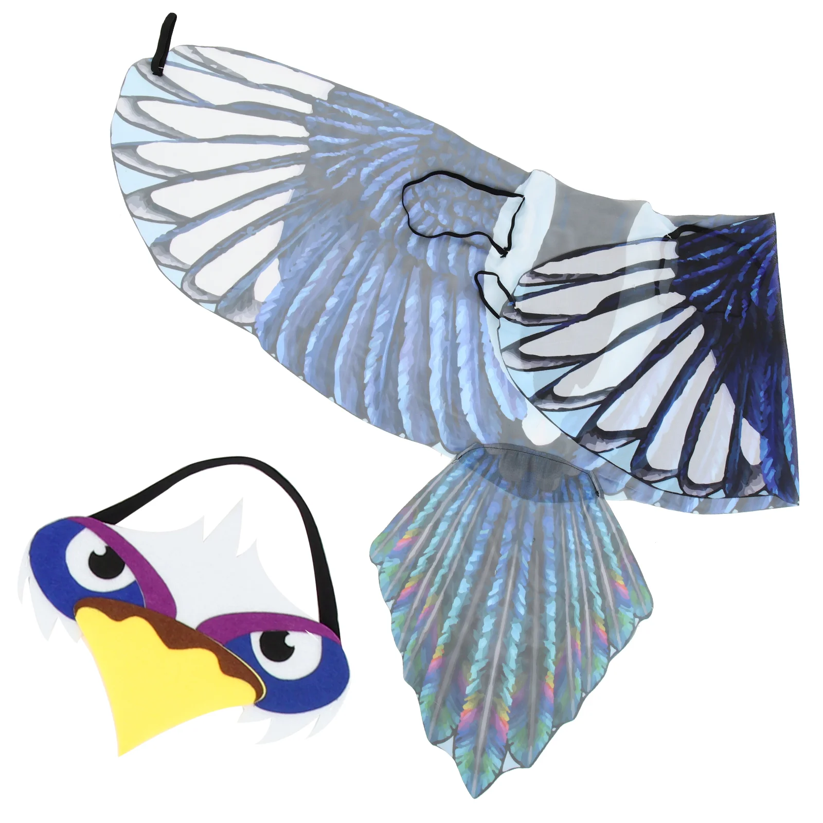

Eagle Wings Creative Costume Adornment Boy Cosplay Halloween Decor Aldult Prop Performance Party Favor Chiffon Child